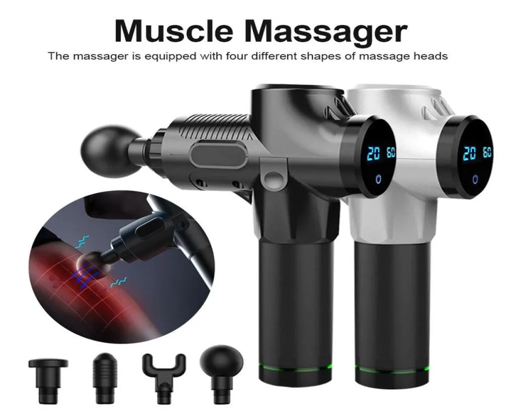 Ems corpo massageador muscular terapia elétrica armas de massagem muscular vibração led relaxamento máquina massagem relaxar device4885510