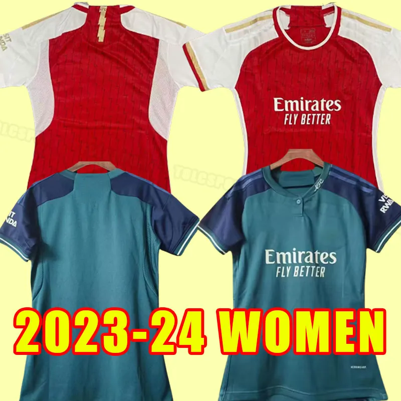 Women soccer jerseys 23 24 G.JESUS Arsen gunners WHITEOUT VIOLENCE WHITE THOMAS PEPE SAKA TIERNEY SMITH 2023 2024 home awayt third girl