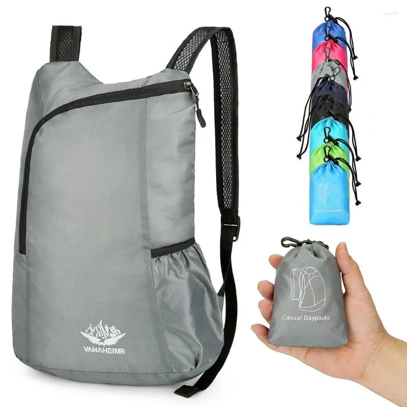 Torby na zewnątrz nylon unisex wodoodporne składane torba plecak przenośny kemping turystyka turystyka daypack sport sportowy