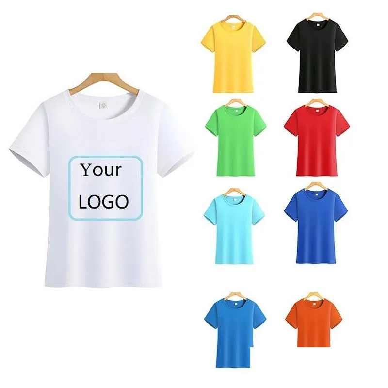 Home Clothing Wholesale 100% Cotton Men T Shirt Women Short Sleeve Plain Tee Diy Bk Dtf Printing Blank Mens Crew Tshirts 200Gsm Ls-260 Otpvz