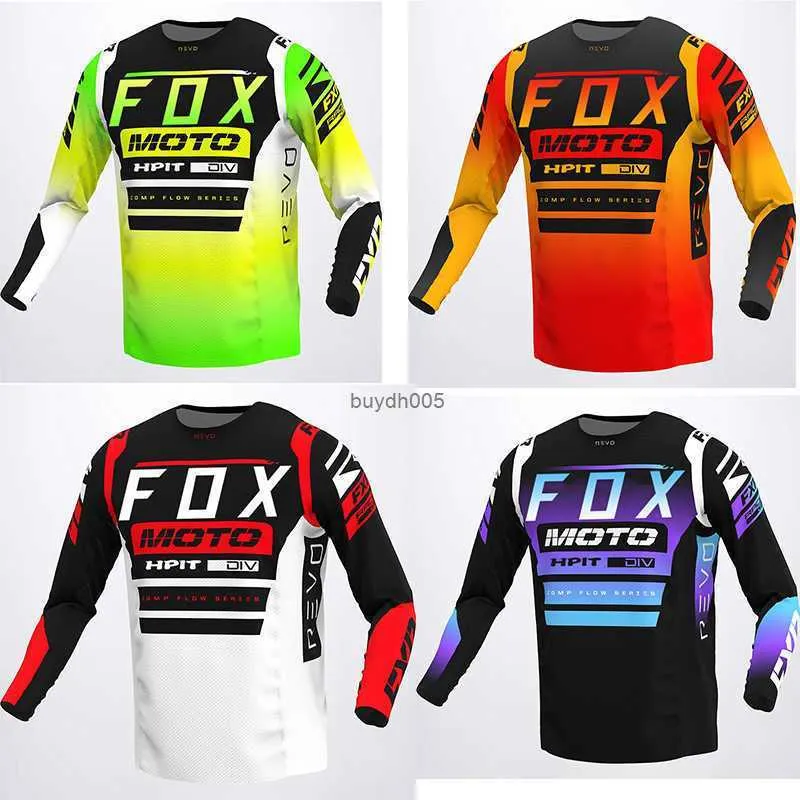 T-shirt pour hommes 2023 New Style Racing Downhill Jersey VTT Moto Cyclisme Crossmax Ciclismo Vêtements pour Hommes Vtt Jersey Mx Hpit Fox Dh