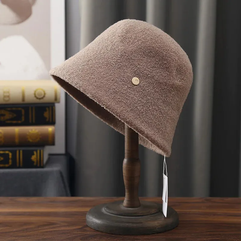 Vintage Wool Felt Winter Bucket Hat Womens With Wide Brim For Women Warm  Winter Solid Color Fedora With Bowler Detail And Dome Fisherman Cap Design  Style 231118 From Yao05, $9.82