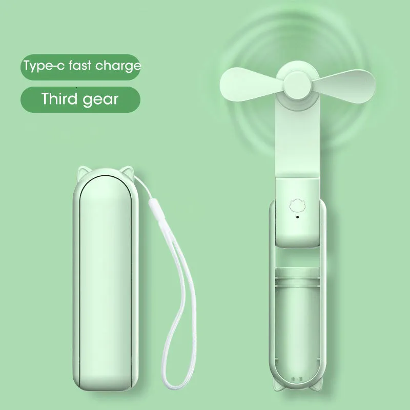 Portable Air Coolers 2000mAh Mini Portable Fan USB Rechargeable