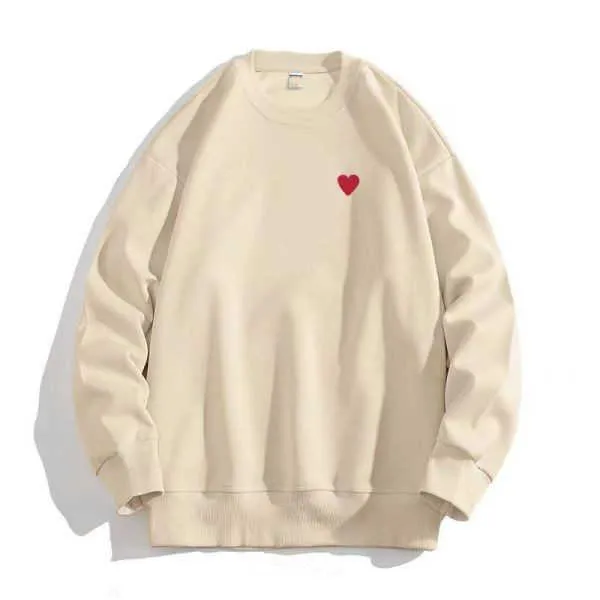 commes hoodie Designer Play Commes Des Garcons Letter Long Sleeve Pullover Women Red Heart Loose Sweater Clothing CDGs hoodie WWWM