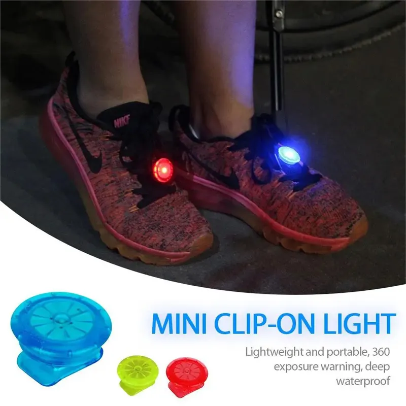 Shoe Clip Light Running Light Multifunctional Multi-color Mini Night Running Warning Light Outdoor Sports Safety Equipments D5.0