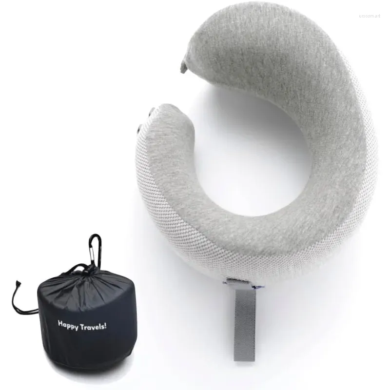 Pillow Lab Travel Conception ergonomique brevetée primée pour le soutien du menton et du cou en mousse à mémoire de forme