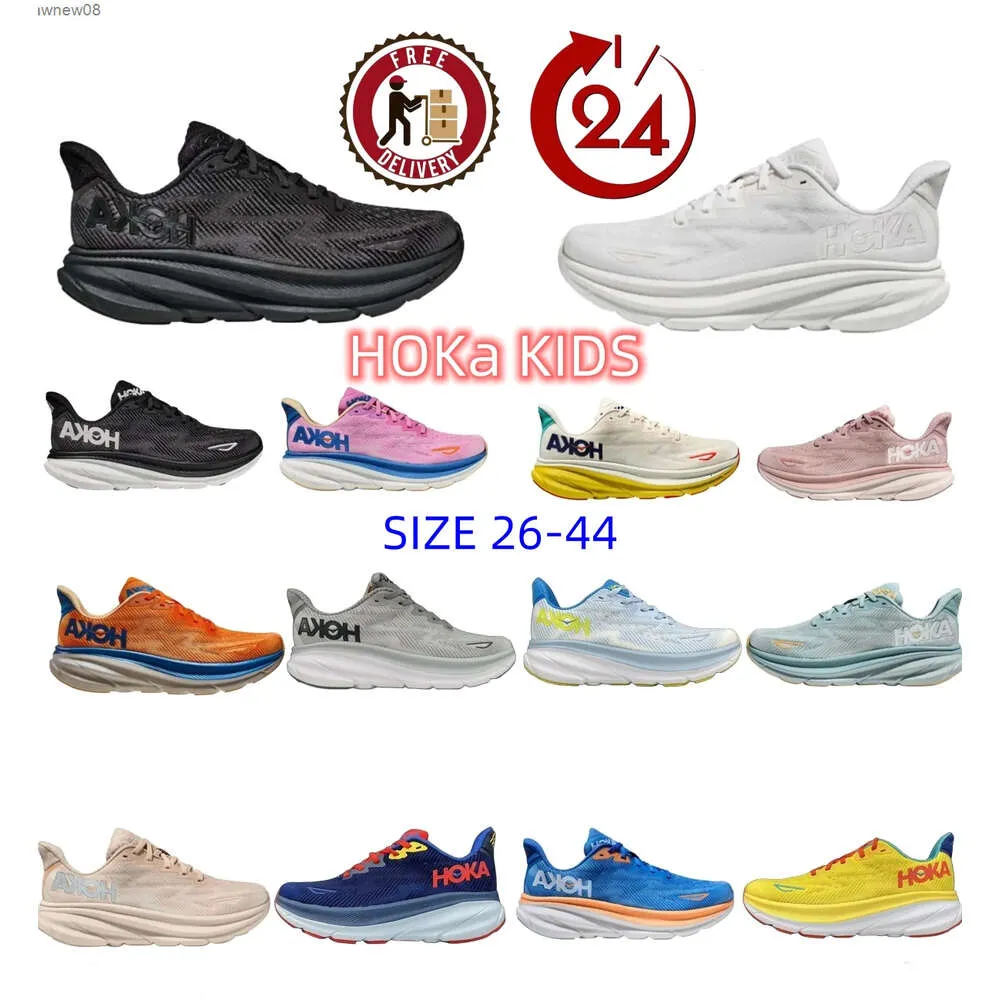 2023 Hoka Bondi 8 One Bondi Shoes Clifton 9 달리기 운동화 어린이 Hokas 신발 여성 X2 패션 스포츠 슈즈 스포츠 런닝 슈즈 크기