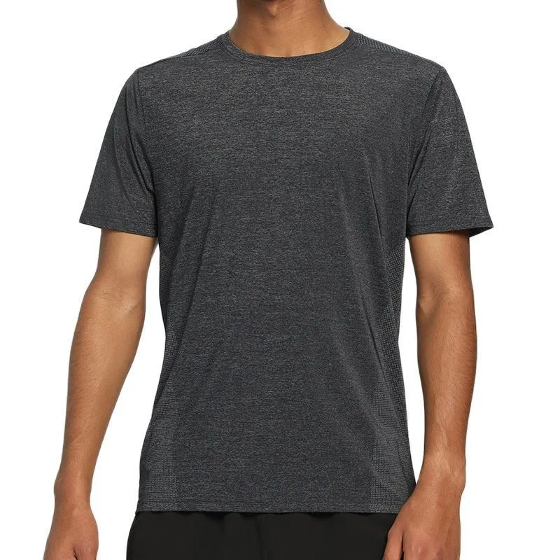 Camisetas para hombre Camiseta de secado rápido de nailon Lunu con Fitness para hombre, cuello redondo, deportes nuevos, manga corta en verano 230420