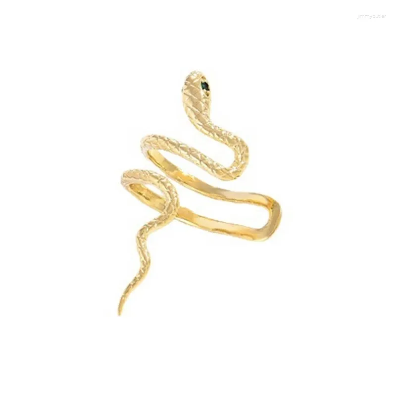 Orecchini posteriori Serpente Clip su polsino auricolare avvolgente per donna Orecchini a forma di serpente Gioielli goccia