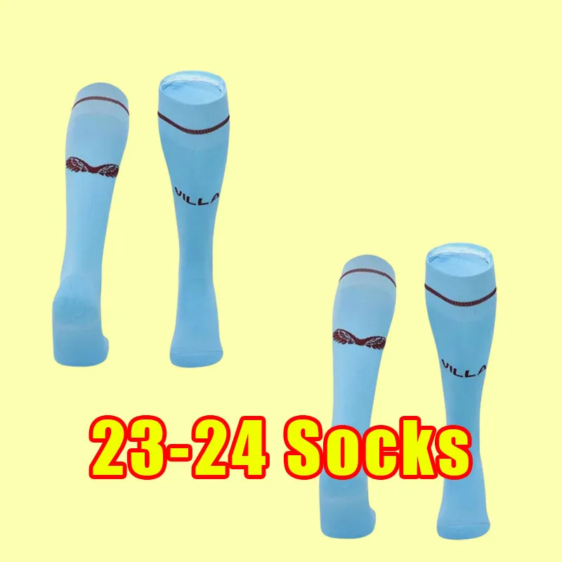 2023 2024 Home Red Swim Wear Socks Kamara Watkins Buendia 23 24 McGinn El Ghazi Douglas Luiz Mings Konsa Cash Men Kids Kit