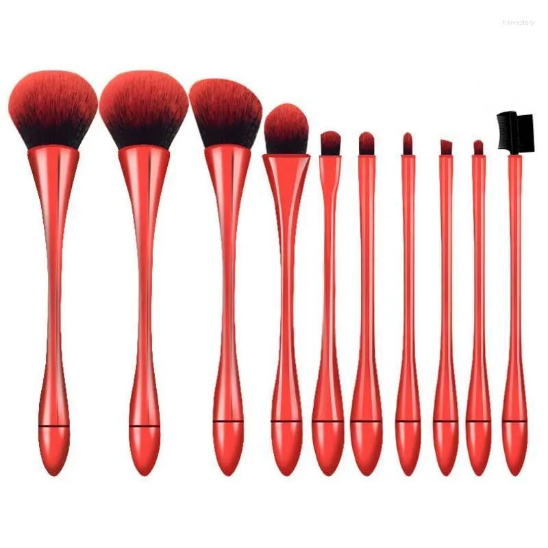 Pinceaux de maquillage AiceBeu10pcs Ensemble professionnel Kit d'outils de haute qualité Premium Slim Elegant Full Function Brush