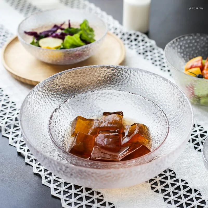 Bols Style japonais créatif Phnom Penh bol en verre salade de fruits ménage Taro Dessert avoine petit déjeuner riz