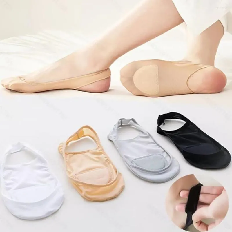Calcetines de mujer con almohadillas estilo calcetín para zapatillas de calcetines de barco respetuosas con la piel