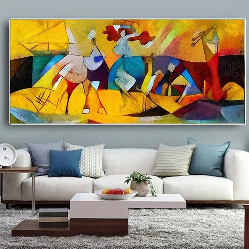 現代の抽象的な壁アートの絵のポスターとプリントピカソ有名な絵画キャンバス絵画のためのホームオフィスの装飾