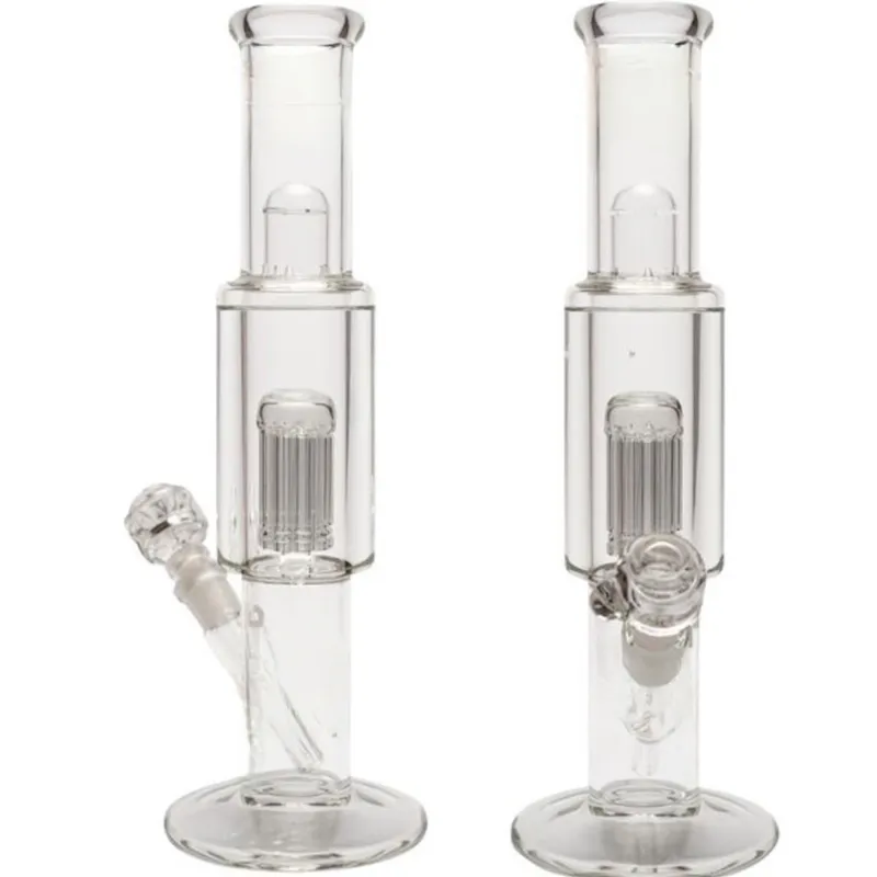 Vintage Premium Pure Glass Bong Water Hookah Freeizable Glycerine 15inch 8arm Originele Glass Factory Made kan een klantlogo plaatsen door DHL UPS CNE