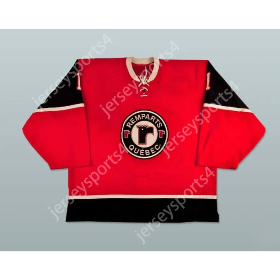 Niestandardowy Nicolas Barriere Quebec Remparts Hockey Jersey Nowy najlepszy zszyt S-M-L-XL-XXL-3XL-4XL-5XL-6XL