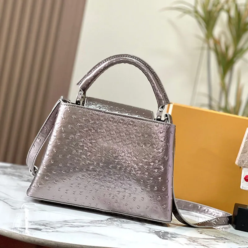 Ostrich Flap Tote Bag Designer Leather Handbags For Women For Women Classic  Crossbody, Shoulder, And Purse With Leather Handle And Pouch Fashionable  Capucines BB Bag From Bagdesigner, $92.29 | DHgate.Com