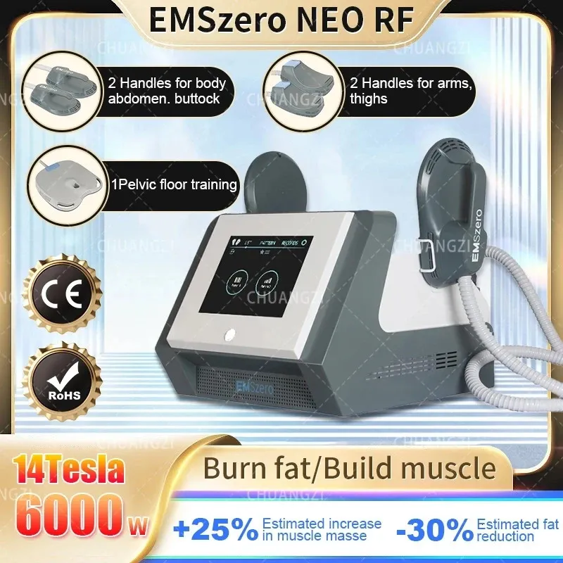Epilator Portable DLSEMSLIM 4 Handles EMSzero Muscle Stimulation Weight Lose Fat Body Shaping Beauty Instrument Sculpt For Salon 231120