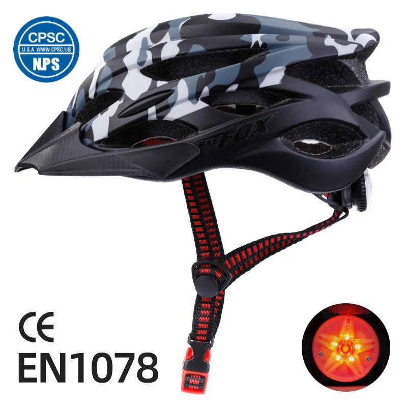 Casques de vélo BAT FOX Casque de vélo VTT Vélo de route Casque de vélo pour hommes Femmes Intégralement moulé Casque de vélo Cyclisme Racing Casquette de sécurité P230419