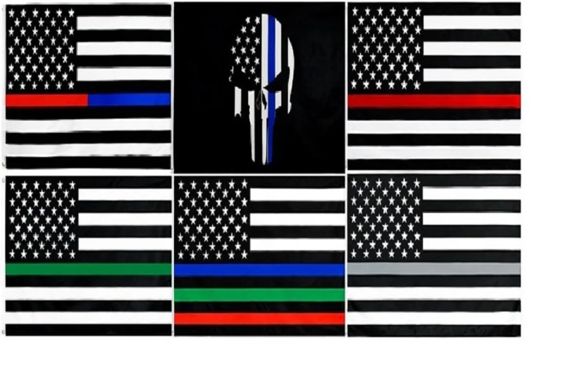 Drapeau des États-Unis LivesMatter Oeillets en laiton Police honorant l'agent chargé de l'application de la loi Toute fine ligne grise 3039x5039 Ft1898196