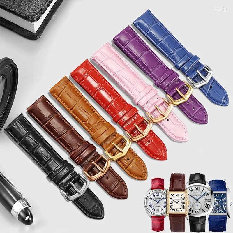 Watch Bands Universal Genuine Leather Strap Of Various Brands 12/13/14/15/16/17/18/19/20/21/22/23/24mm Straight Interface Vowhide Watchband