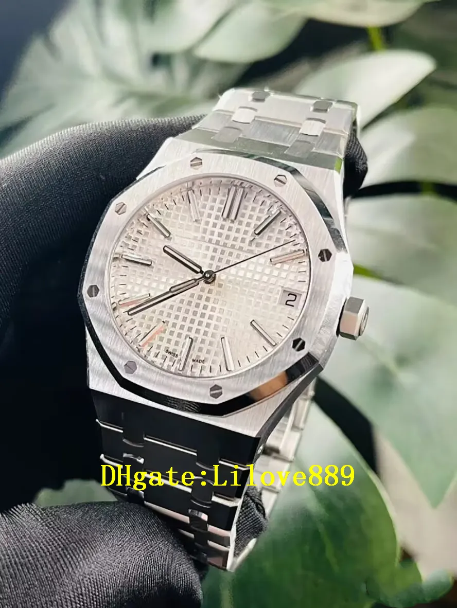 Zegarek męski Designer Luxury 15510ST Mechanizm automatyczny CALIBER 4302 Zegarki Rozmiar 41MM Pasek ze stali nierdzewnej 904L Wodoodporny szafir