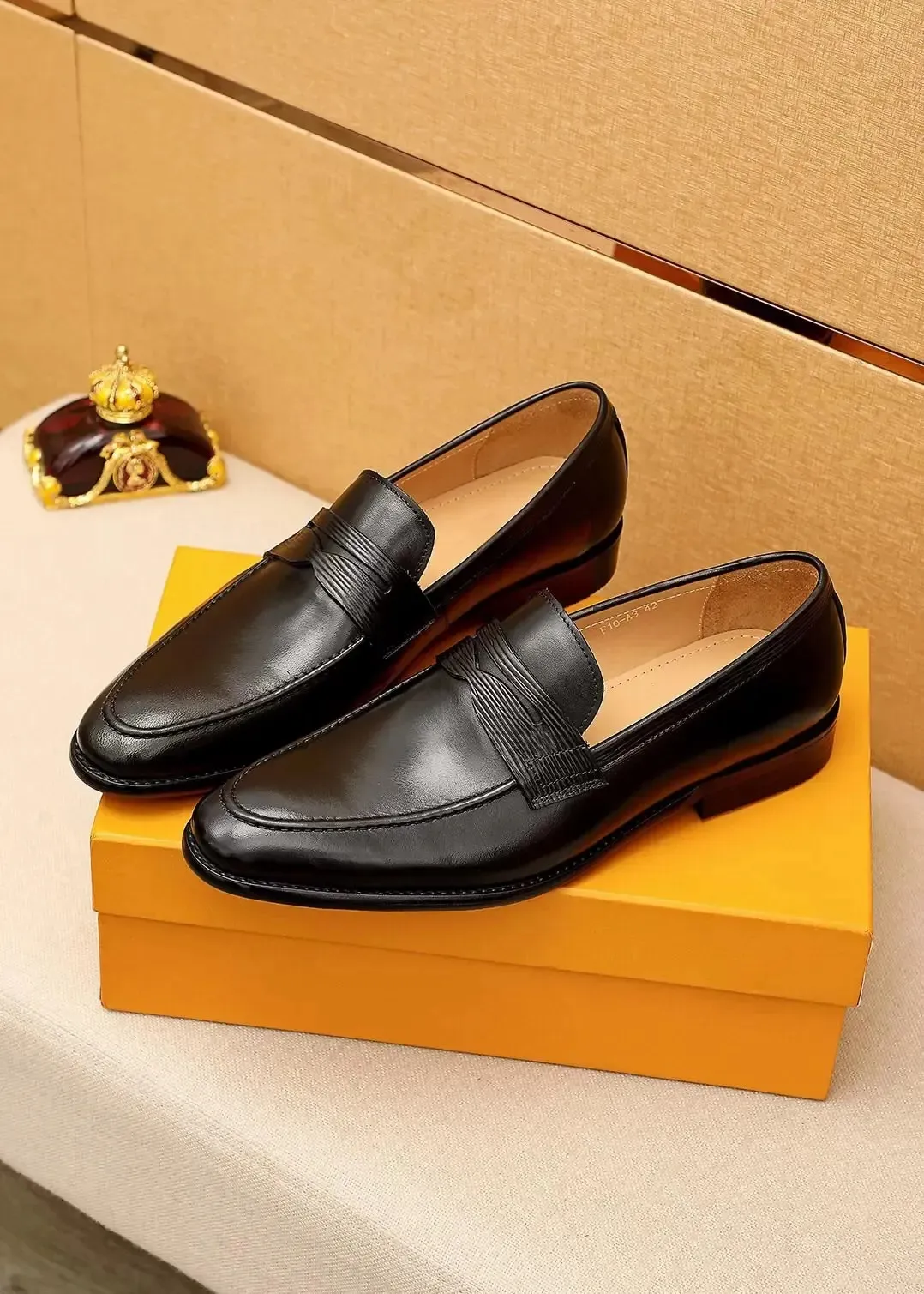 new-2024-gentlemen-elegant-business-office-genuine-leather-flats-mens