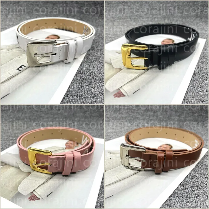 Fashion Brand Triumphal Belts With Gold Silver Buckle Belt Letter Printing Versatile PU Candy Color Waistbands Unisex 2.8cm Wide 105cm Long