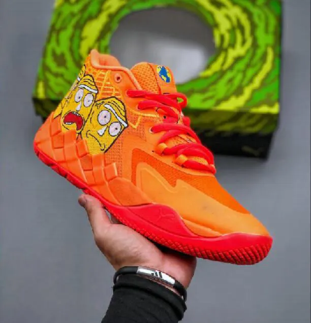 Kids Lamelo Ball MB1 Rick Murdy Men Basketball Shoes Sneakers للبيع Slime Scretic School Sport Shoe Online Shop US4.5-US12 MB.01 A42