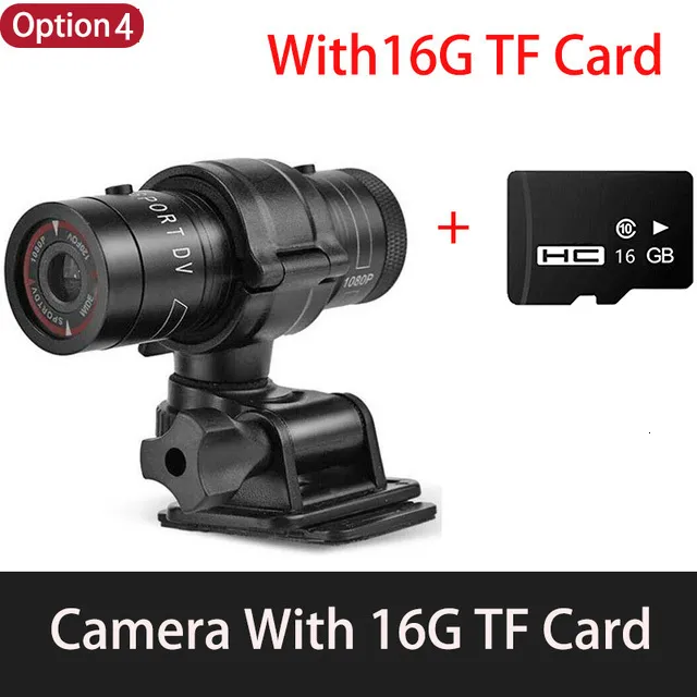 Mini Sports Camera, Full HD 1080P DV Portable Camera, 120° Wide Angle Lens, USB 2.0 Interface, Support High Capacity TF Card, Waterproof Sports Car