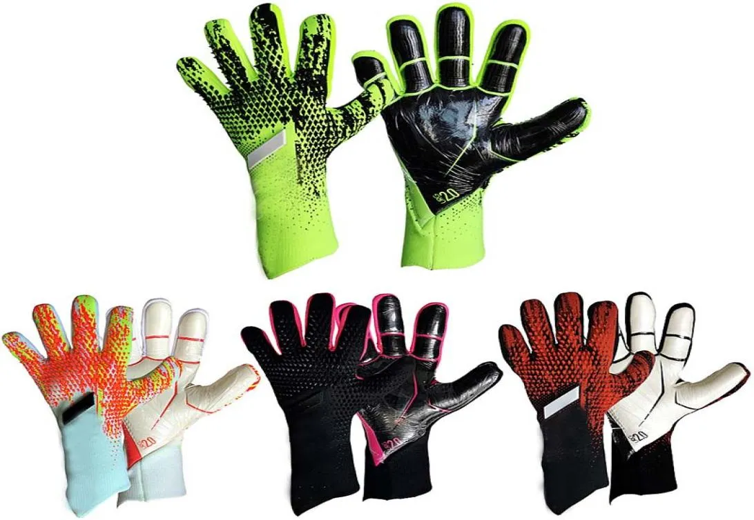 4mm Latex Kids Adults Size Soccer Goalkeeper Gloves Professional Thick Soccer Goalie Gloves Without Finger Protection2651651