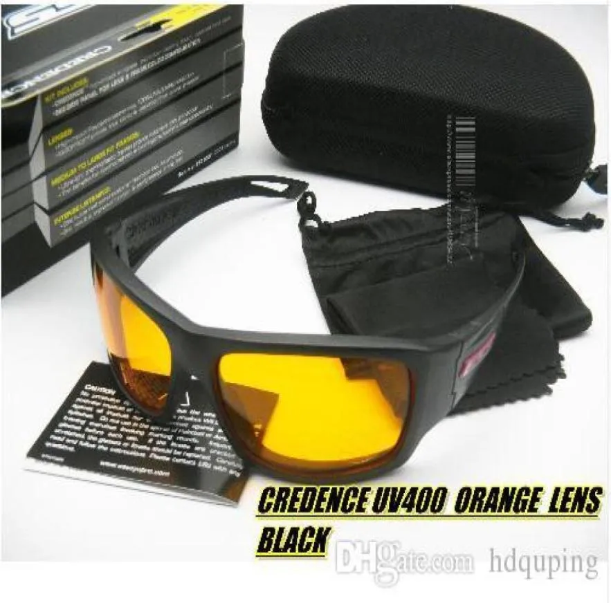 Brand GogglesTactical Credence Polarized sunglasses Black Frame Shooting Ballistic UV400 lens Impact Military goggles 100 UVA UV7930605
