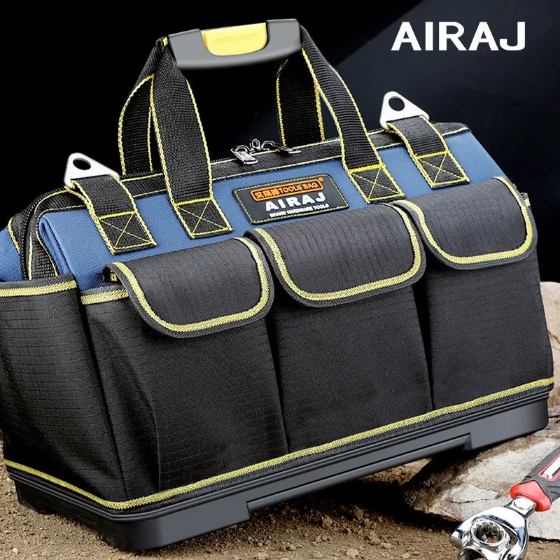 Verktygsväska AIRAJ MULTI-FUNCTION TOOL PAG 1680D Oxford Tygelektriker Bag Multi-Pocket Waterproof Anti-Fall Storage Bag 230419