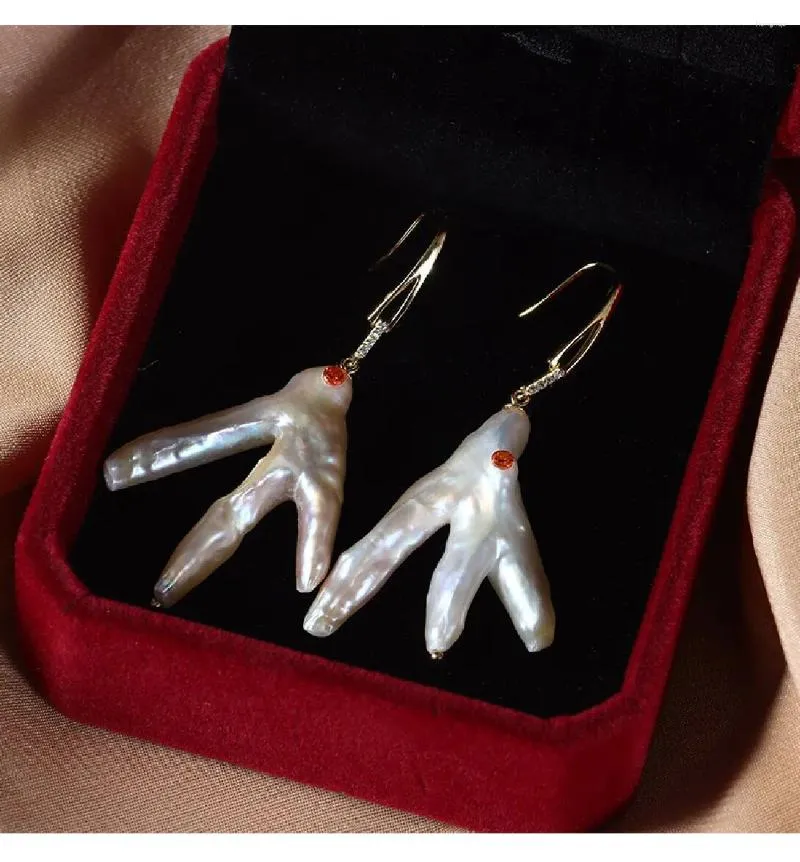 Chicken feet earrings best sale