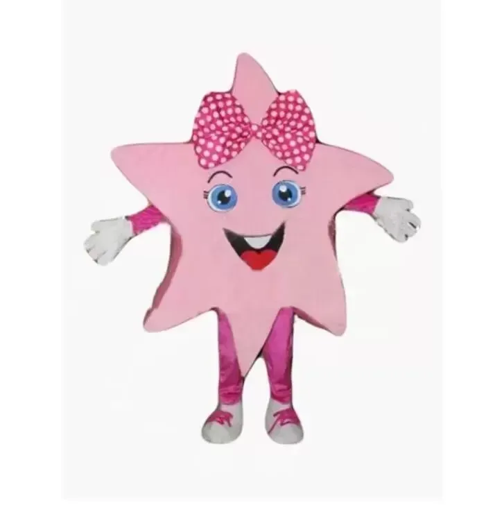 Halloween Pink Star Mascot Costume Cartoon Character Outfits Suit Carnival Unisex vuxna outfit jul födelsedagsfest utomhus outfit