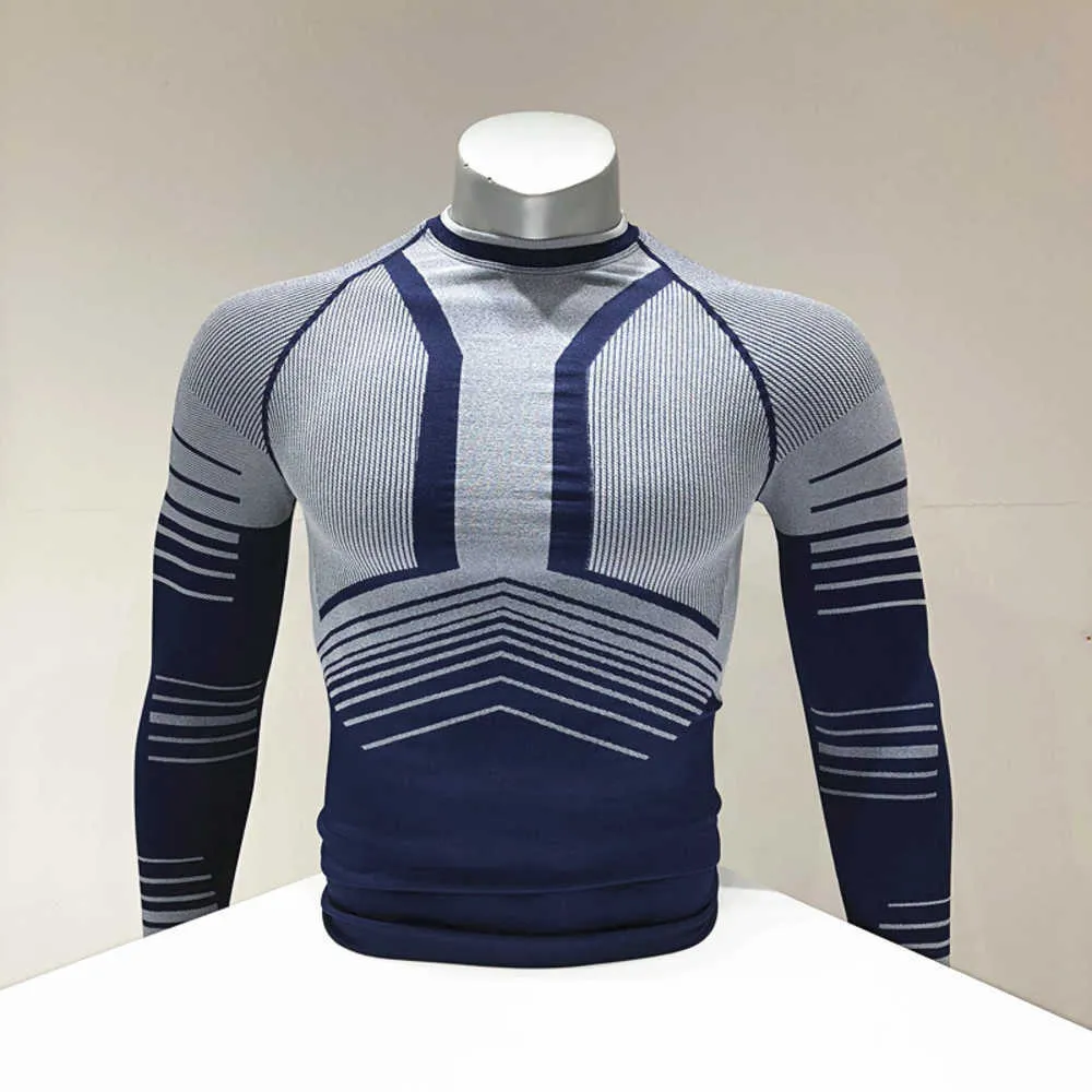 Men's Tracksuits Seamless Men's Quick Drying Seamless Barrel Woven Four Needle Six Thread Basketball Sports Compression Suit All-in-one Knittu4v