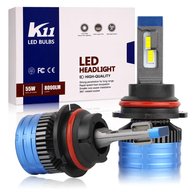 High Power K11 LED Headlight Bulb 55W, 8000lm H1 H7 H8 H9 H11 9005 9006  9012 H7 Led Headlight Bulb From Keyat, $14.61