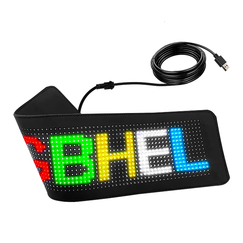 LED Display Car LED Display Sign LED Soft Screen RGB Foldable Bluetooth APP  Programmable Message Board For Car Rear Window Advertising Light 230420  From 38,11 €