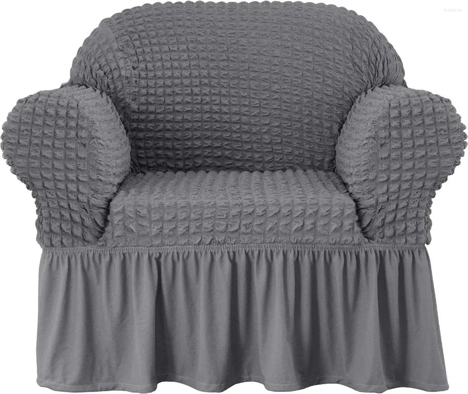 Чехлы на стулья, эластичный чехол на спинку из хлопчатобумажной ткани с юбкой, цельный чехол для кресла с крылышками, дивана