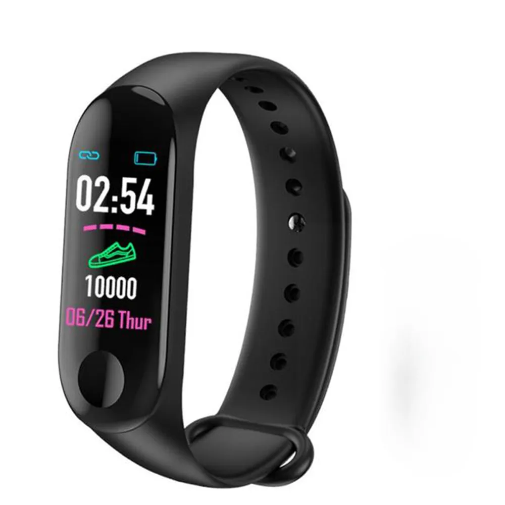 Yeni M3 Plus Smart Watch Men Fitness Tracker Saatler Kalp Hızı Sağlık Monitörü Akıllı Grup Fitness Bilezik Kadınlar Cep Telefonu İçin