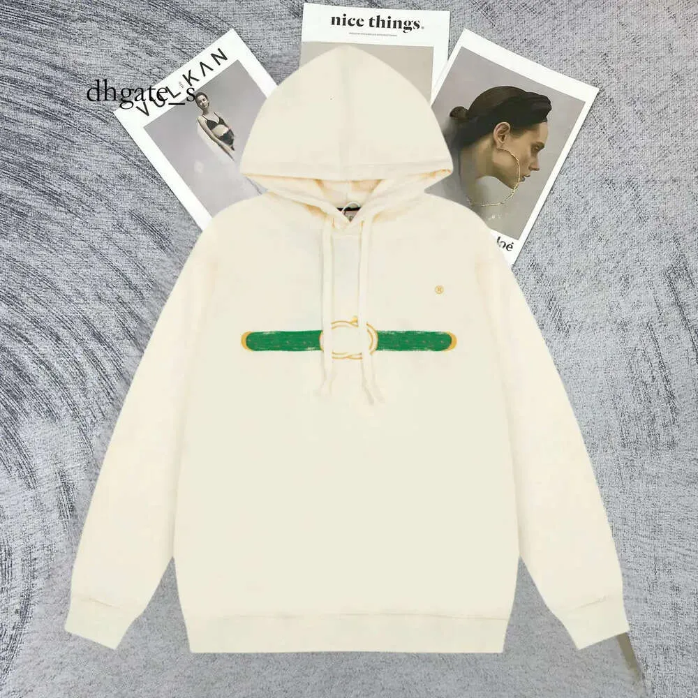 Designer Unisex Beige Hoodie Fashionable Round Neck Long Sleeve