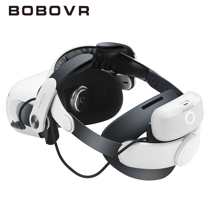 VR Glasses BOBOVR M2 Pro Battery Head Strap For Oculus Quest 2 Elite Halo Strap with 5200mAh Battery Pack for Meta Quest2 VR Accessories 230419