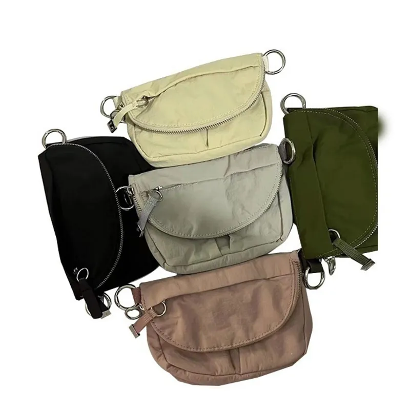 torba Lulu Outdoor Sportowa torba nylonowa torba crossbody worka rowerowa mężczyźni w talii torba joga torebki projektant torebka klatki piersiowej