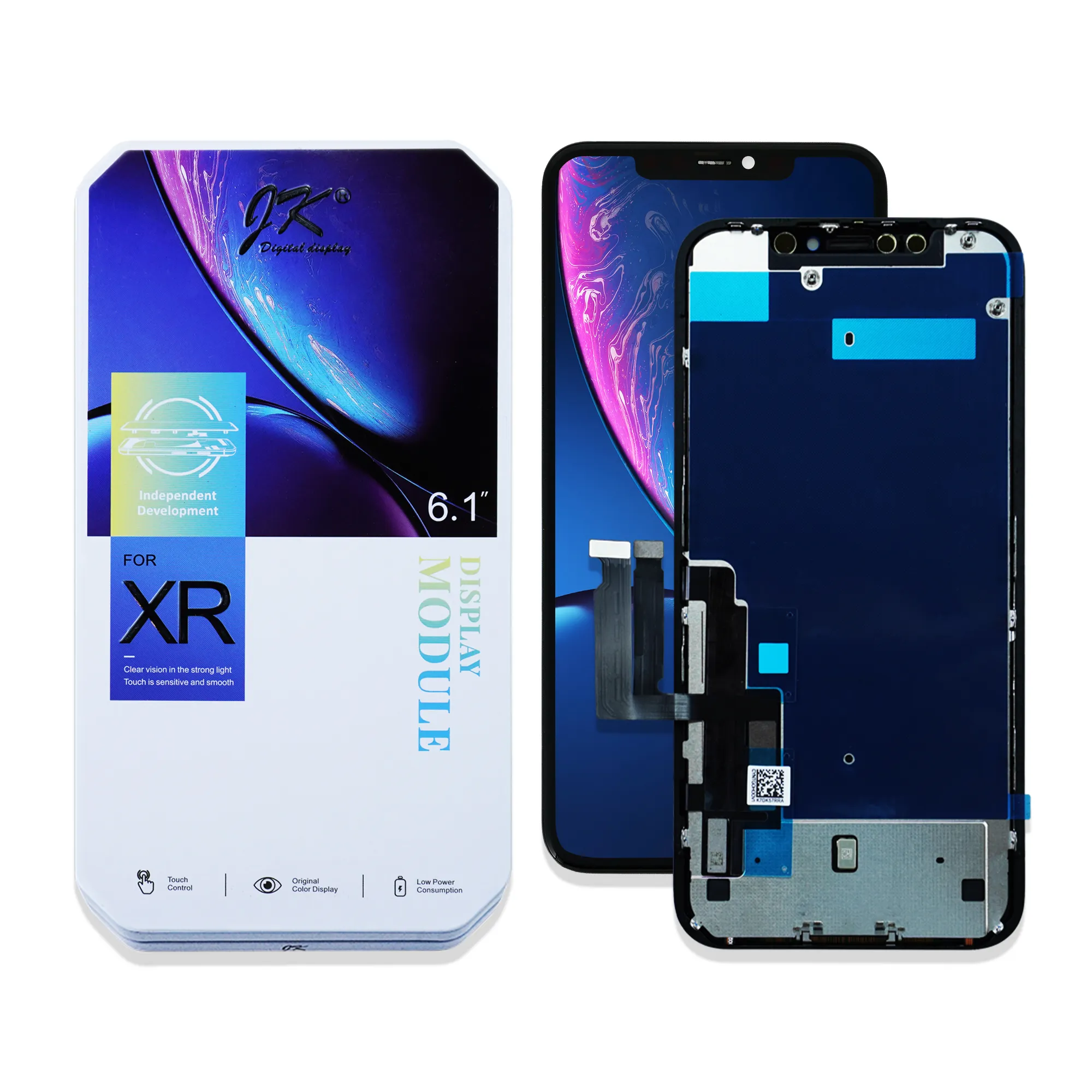 İPhone XR JK INCELL İÇİN LCD Ekran LCD Ekran Dokunmatik Paneller Sayısallaştırıcı Montaj Değiştirme