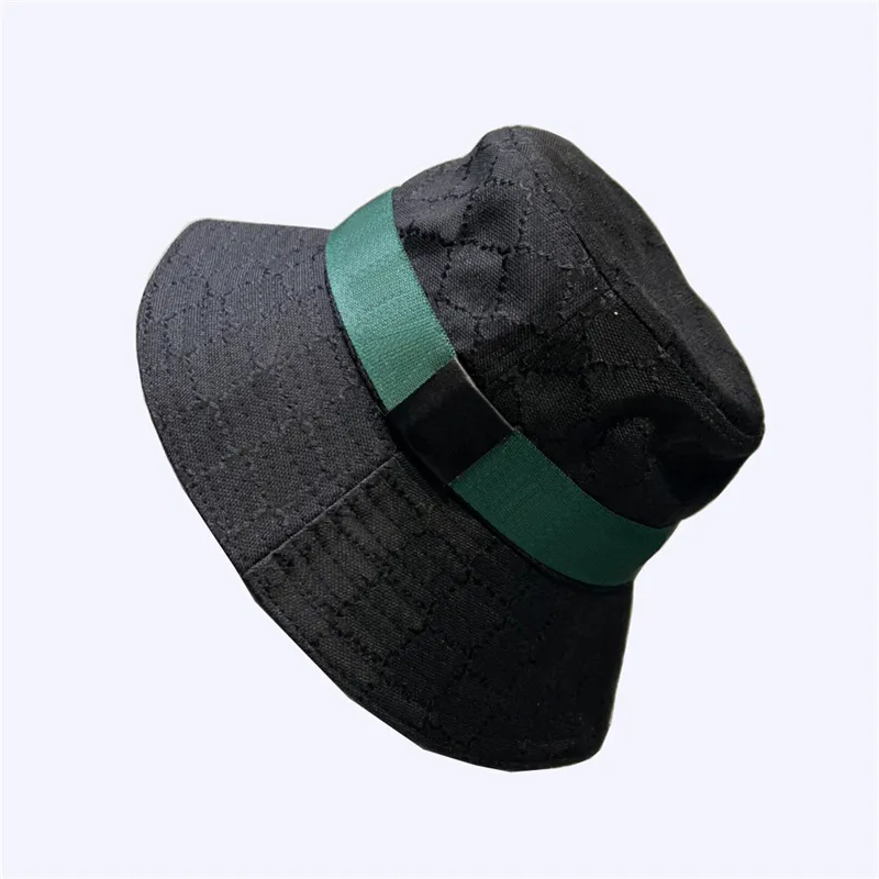 Classic Bucket Hat Unisex Fashion Sunhat Plaid Embroidery Flat Fisherman Hat Printed Mens Women High Quality Baseball Caps Designer Cap