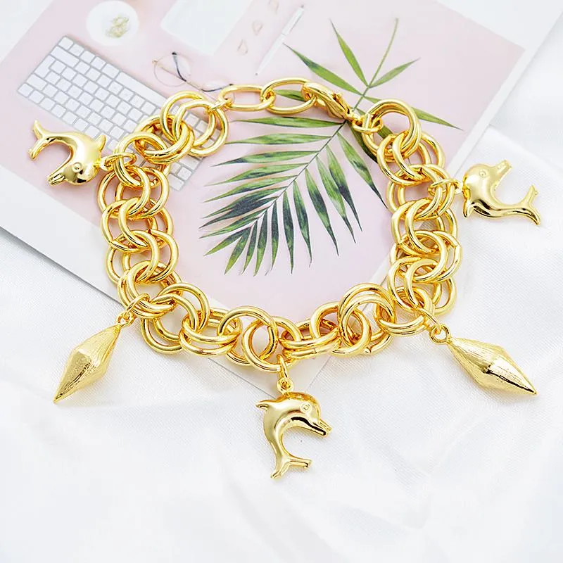 Charm Armband Zeadear smycken Trendiga armband för kvinnor Handkedjor Link Chain Selling Party Dolphin fynd