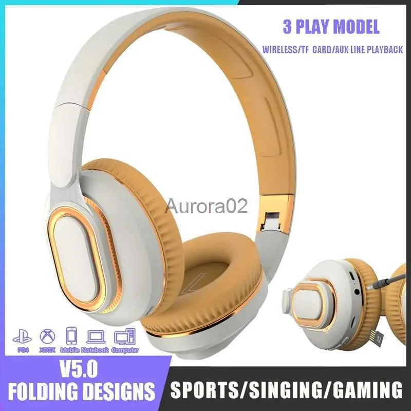 Écouteurs pour téléphones portables YOVONINE Casque sans fil avec microphone 3 modèles de jeu Casques de jeu pliables Bluetooth Écouteurs d'appel vocal HD pour PS4 PC YQ231120