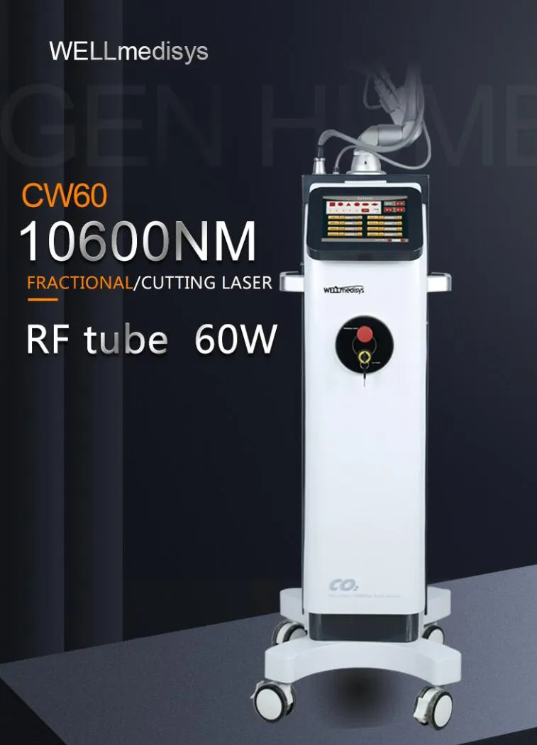 Effectuez directement le tube RF 1060nm Fractional CO2 Laser Stretch Mark Removal Machine Vaginal Serrage Rajeunissement Laser Machine pour Scar Removal Skin Care Machine