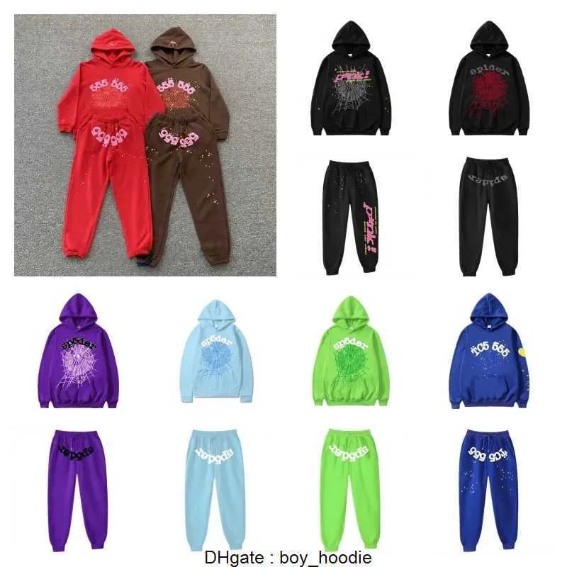 24SS Spider Pink SP5der Hoodies Young Sweatshirts Streetwear Thug 555555 Angel Hoody Men Women Web Pullover Fast Delivery E5to