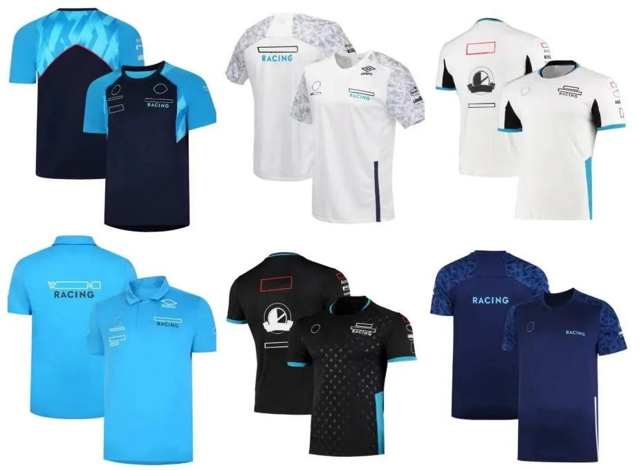 F1 Yarış Tişört T-Shirtsummer Team Polo gömlek şerit tarzı özelleştirilmiş